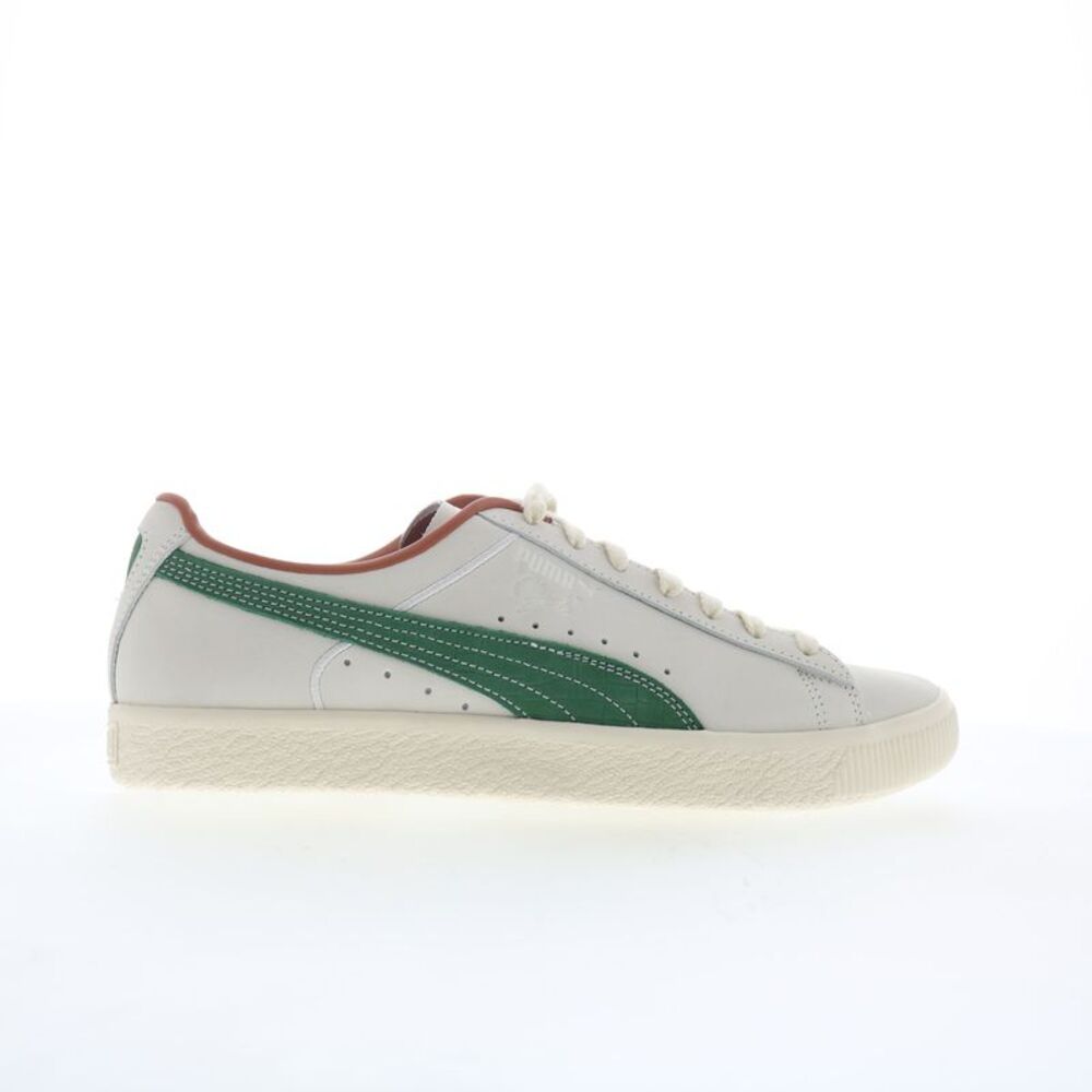 Puma Mens Clyde FG Beige Shoes (NWT) - Picture 1 of 4